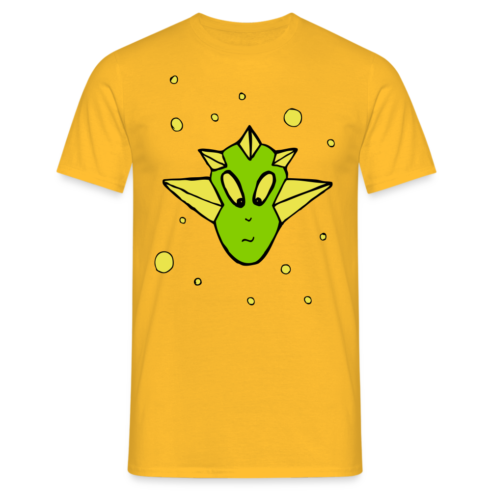 SSW1411 Tshirt Alien Kopf - Gelb