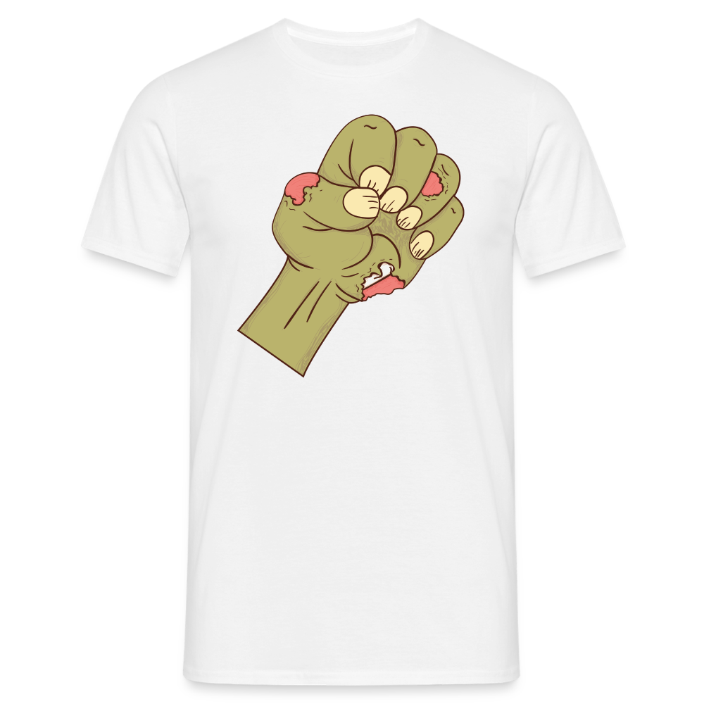 SSW1437 Tshirt Zombie-Faust - weiß
