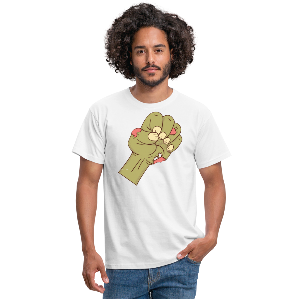 SSW1437 Tshirt Zombie-Faust - weiß