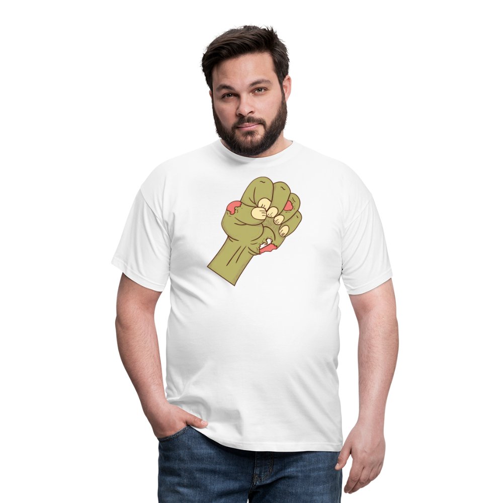 SSW1437 Tshirt Zombie-Faust - weiß