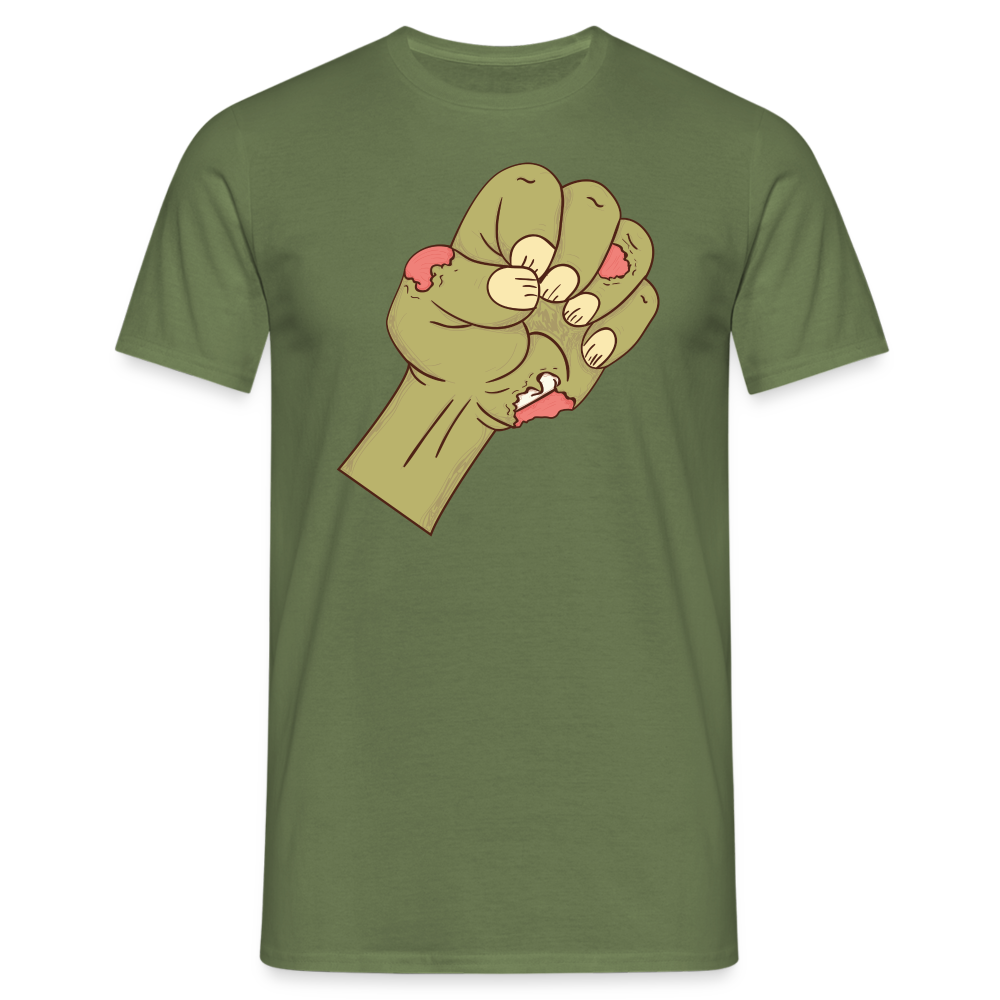 SSW1437 Tshirt Zombie-Faust - Militärgrün