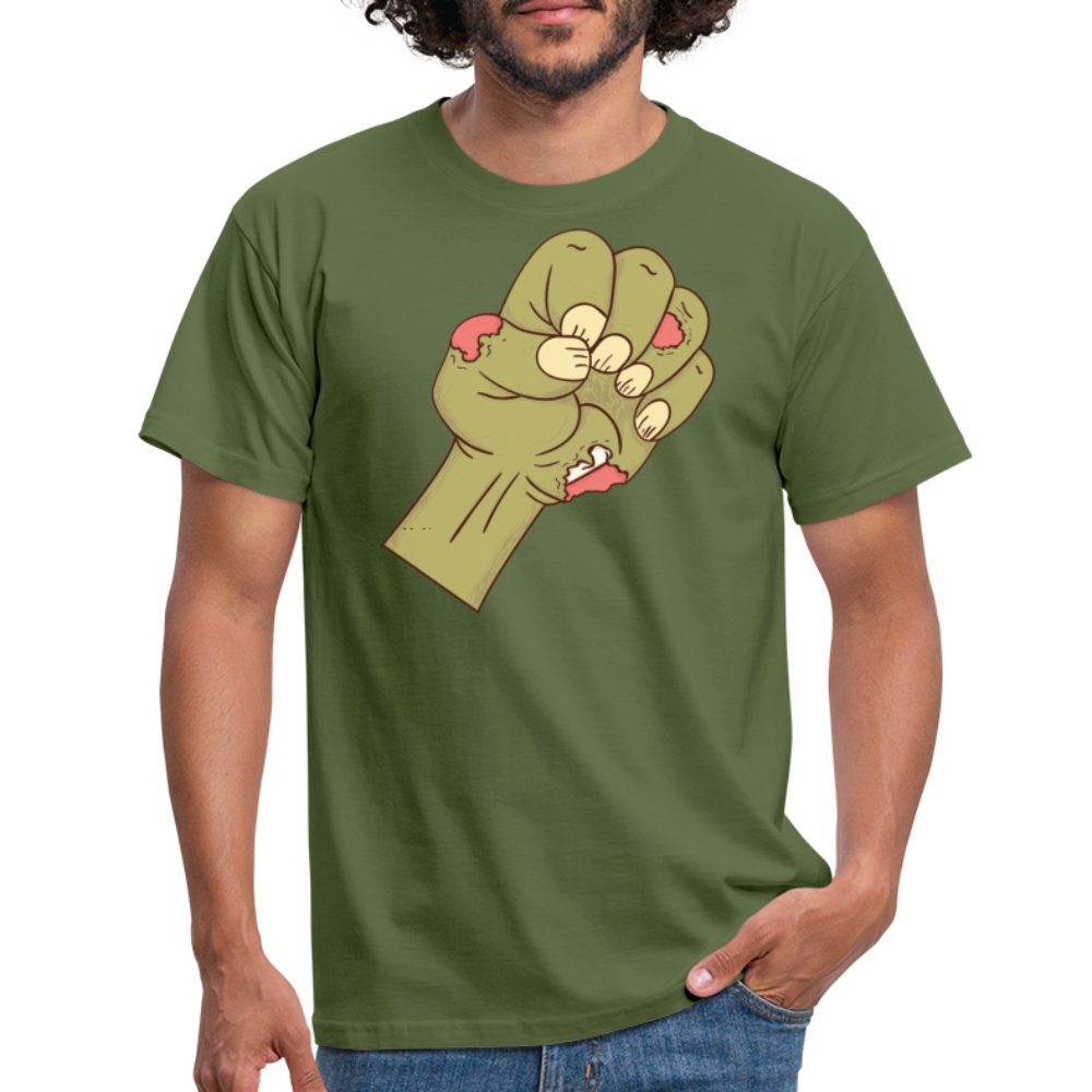 SSW1437 Tshirt Zombie-Faust - Militärgrün