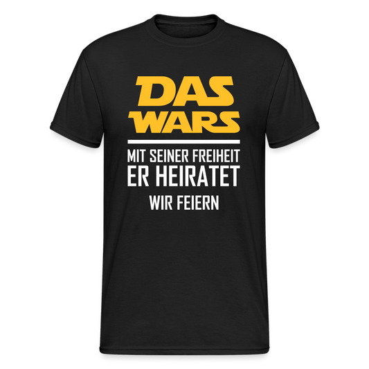 SSW1462 Tshirt Das wars Heiraten - Schwarz
