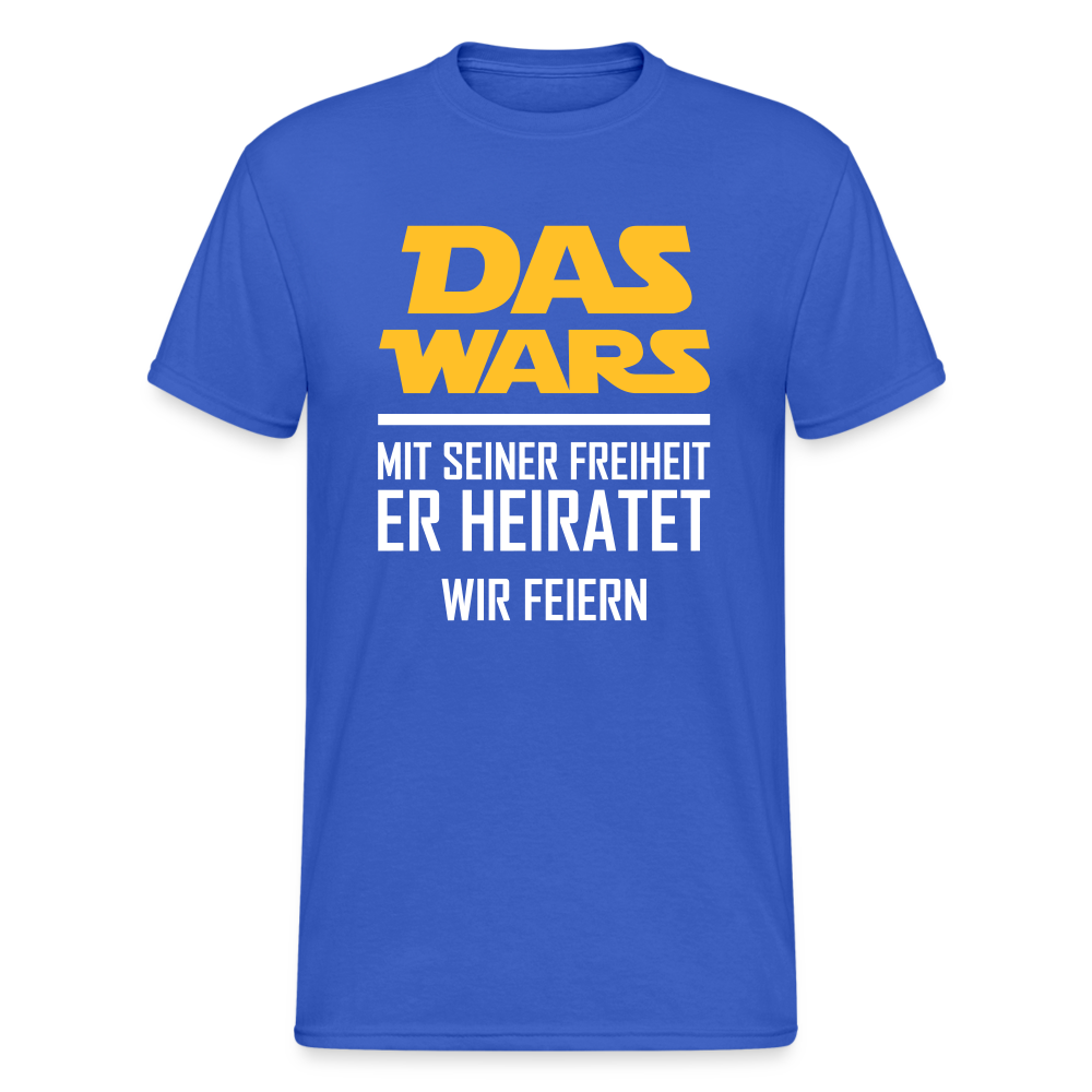 SSW1462 Tshirt Das wars Heiraten - Königsblau