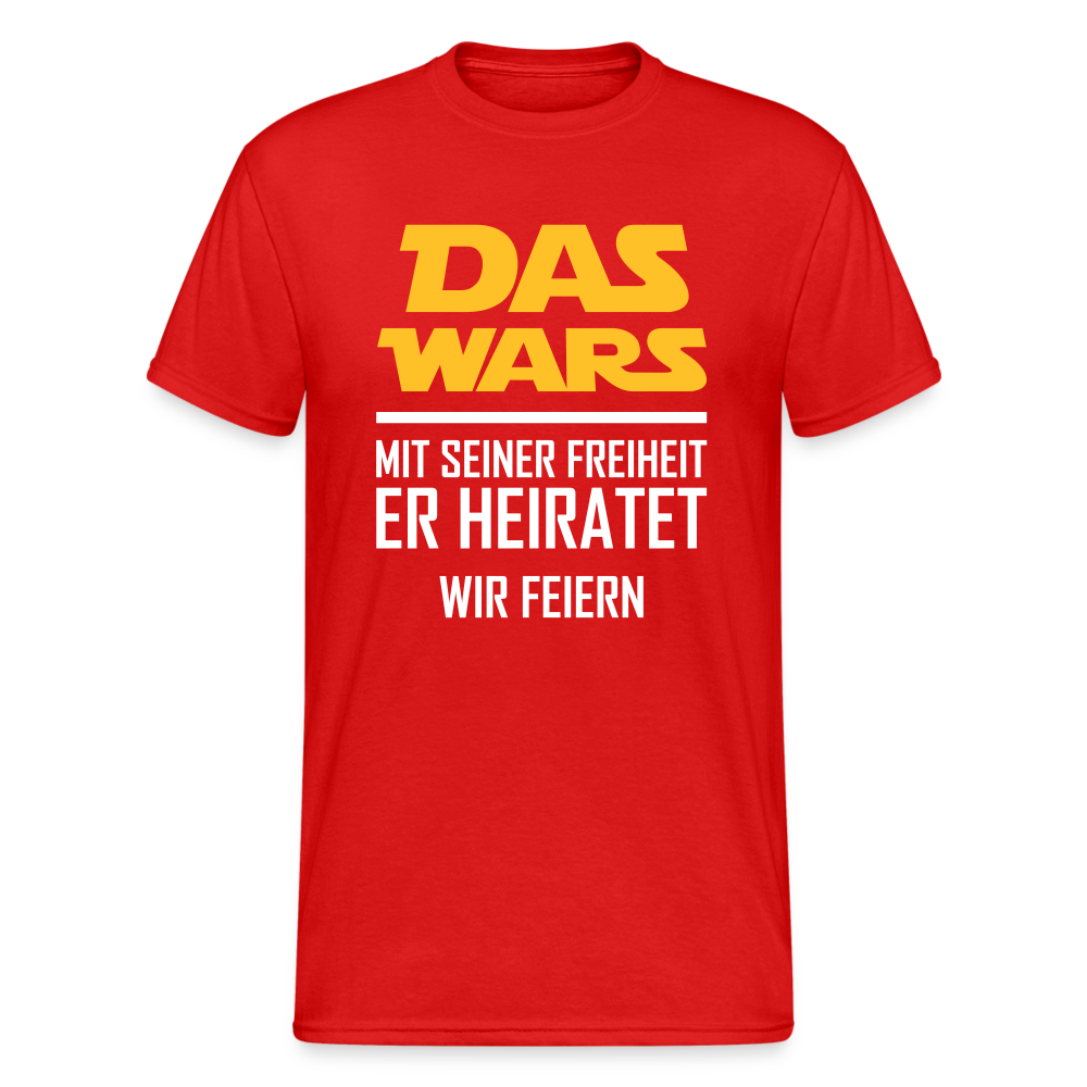 SSW1462 Tshirt Das wars Heiraten - Rot