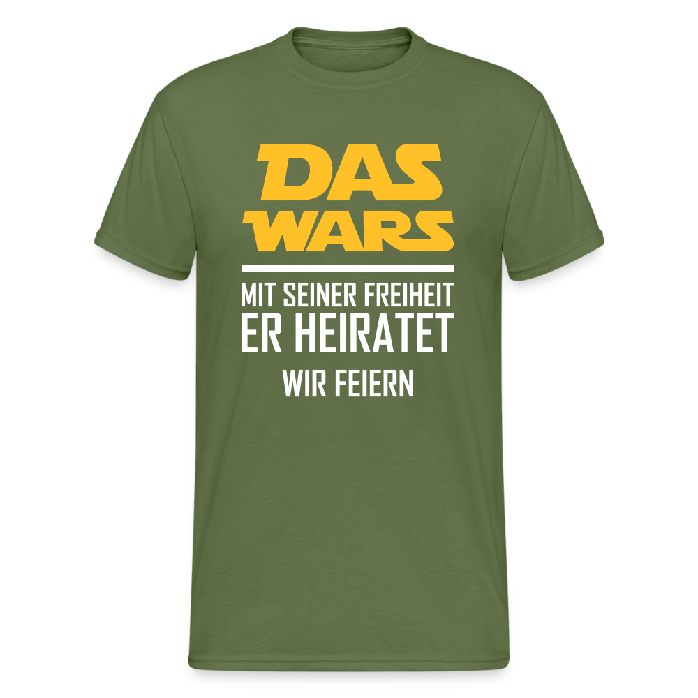 SSW1462 Tshirt Das wars Heiraten - Militärgrün