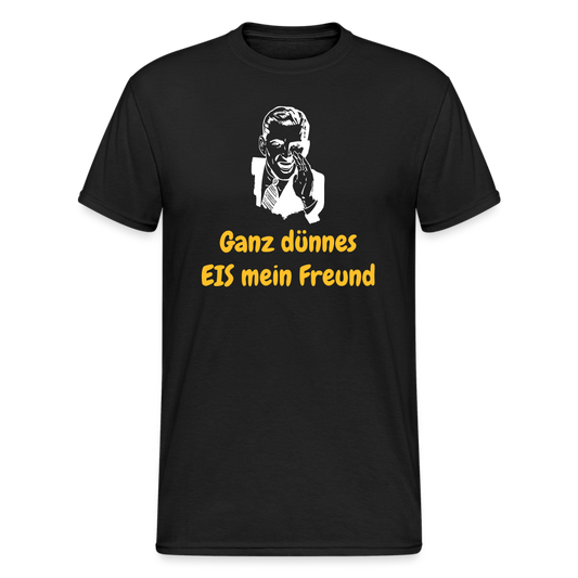 SSW1467 Tshirt  Ganz dünnes EIS mein Freund - Schwarz