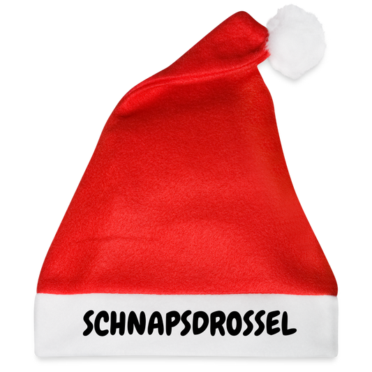 Weihnachtsmütze SCHNAPSDROSSEL - Rot