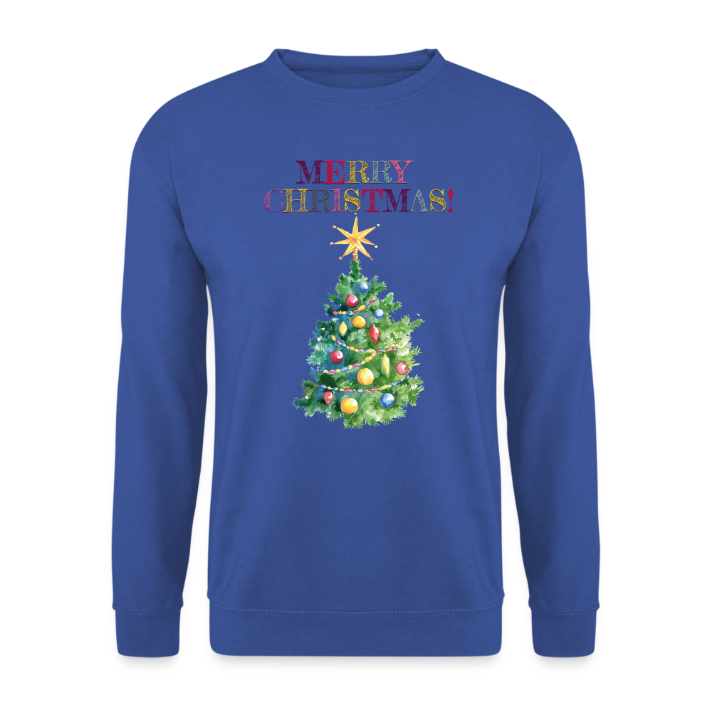 Unisex Pullover MerryChristmas - Royalblau