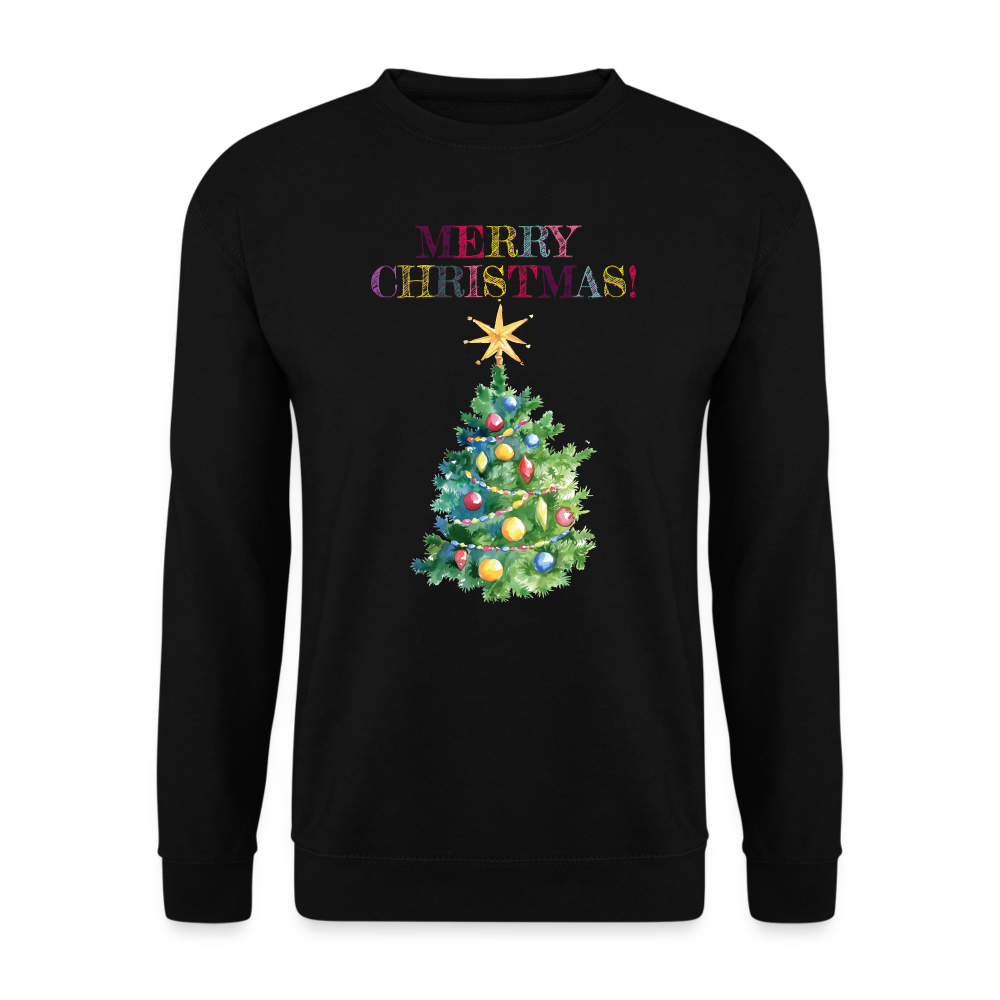 Unisex Pullover MerryChristmas - Schwarz