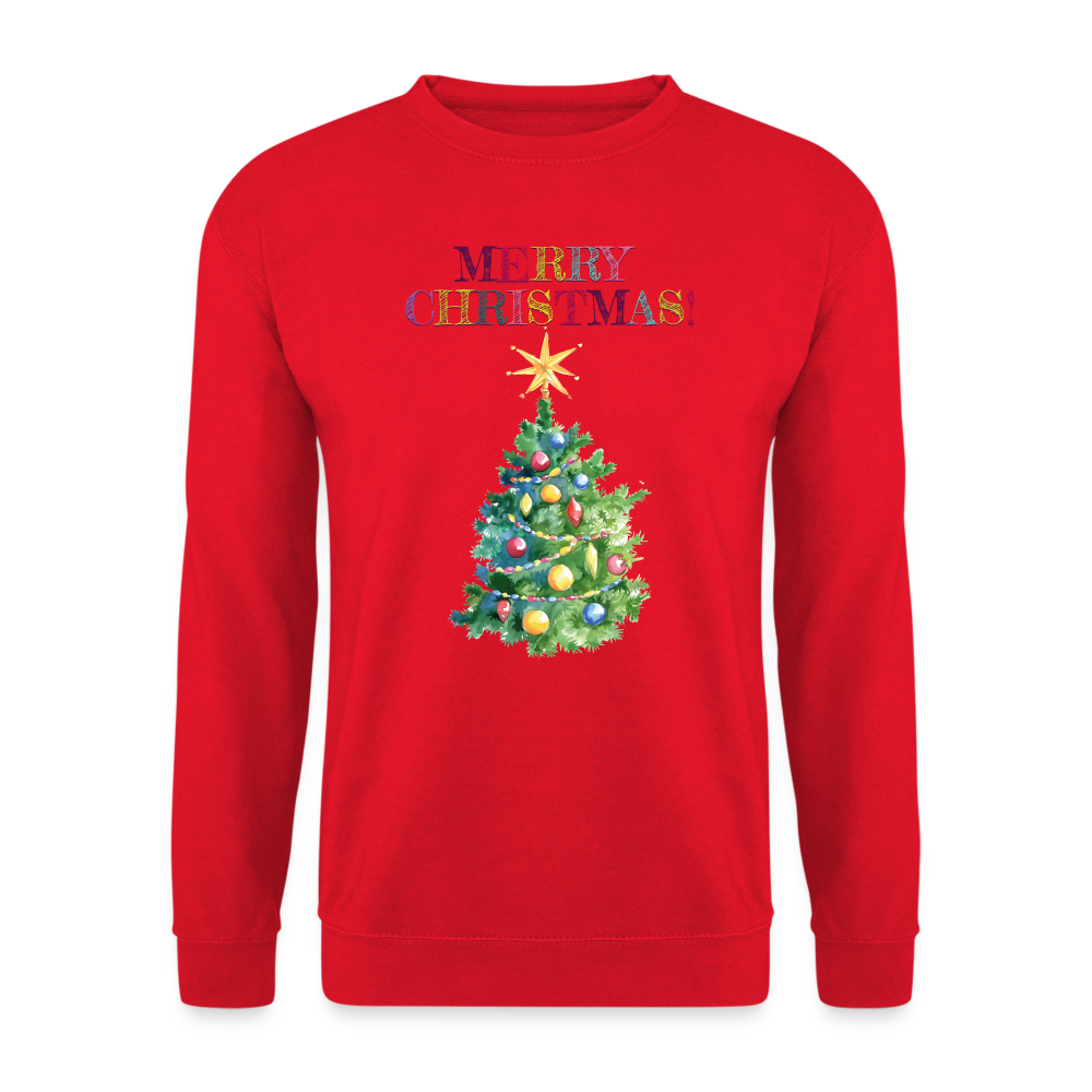Unisex Pullover MerryChristmas - Rot