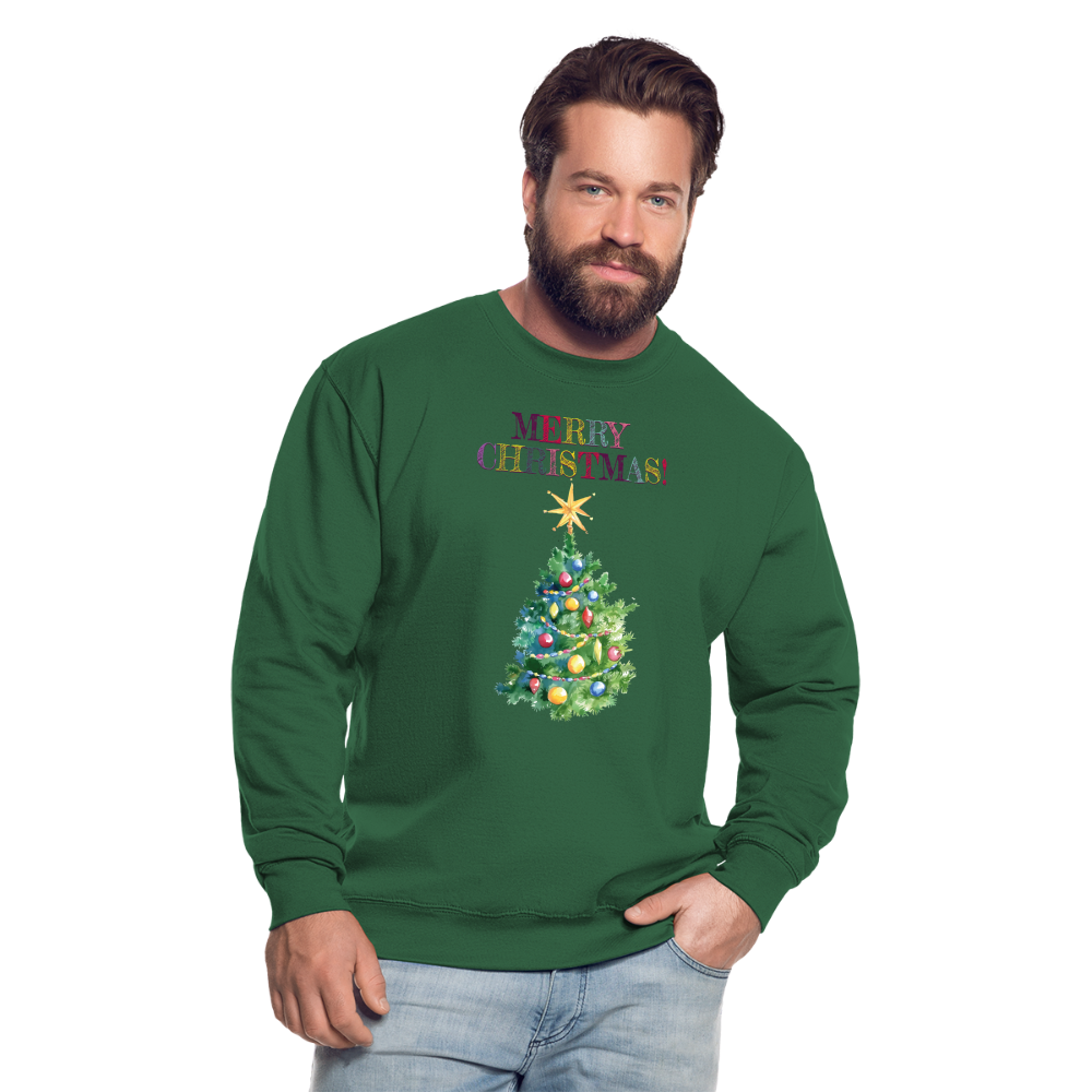 Unisex Pullover MerryChristmas - Grün