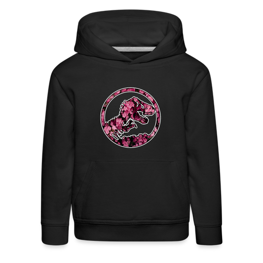 SSW1479 Hoodie jurassic_flowers_v2 - Schwarz