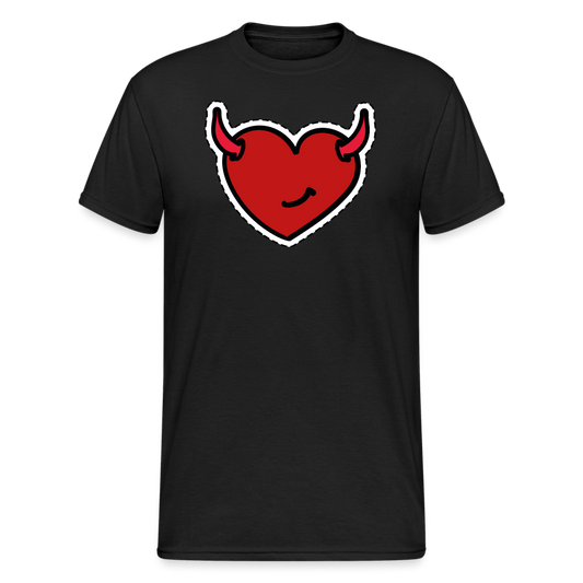 SSW1492 Tshirt Teufel Herz - Schwarz