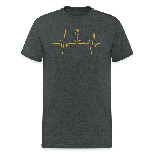 SSW1493 Tshirt EKG-Anker - Dunkelgrau meliert