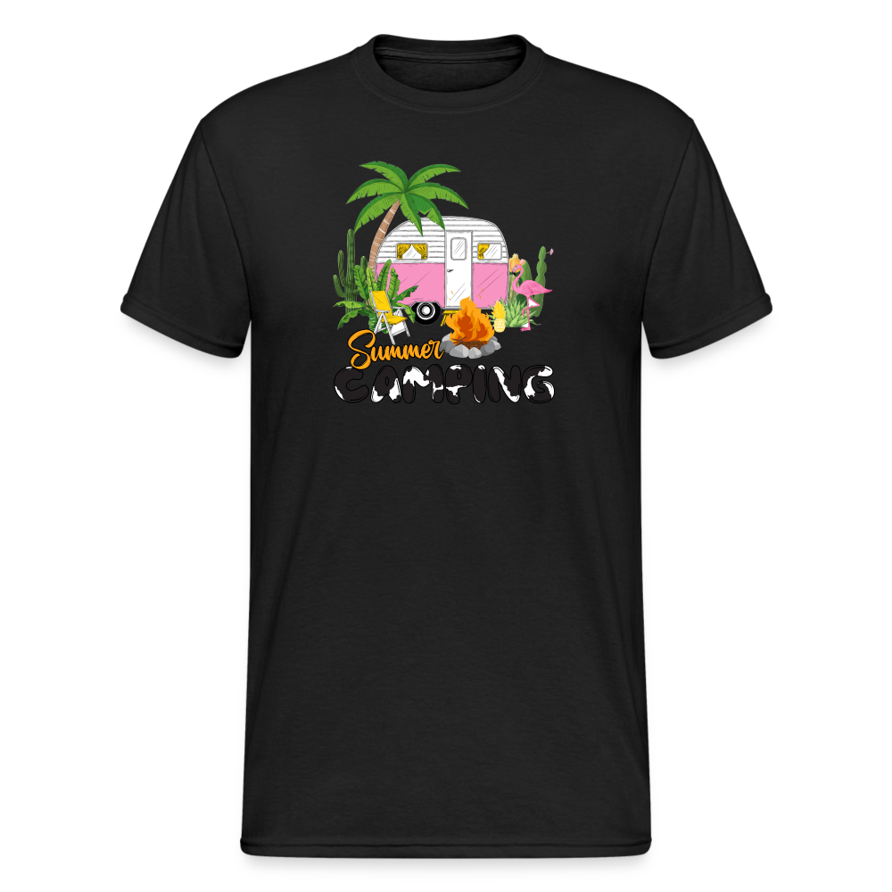 SSW1495 Tshirt Summer_camping - Schwarz
