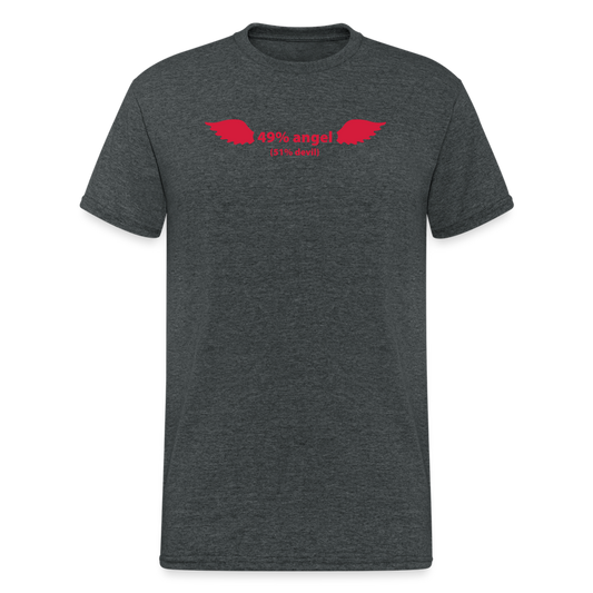 SSW1499 Tshirt 49% Angel. 51% Devil. - Dunkelgrau meliert