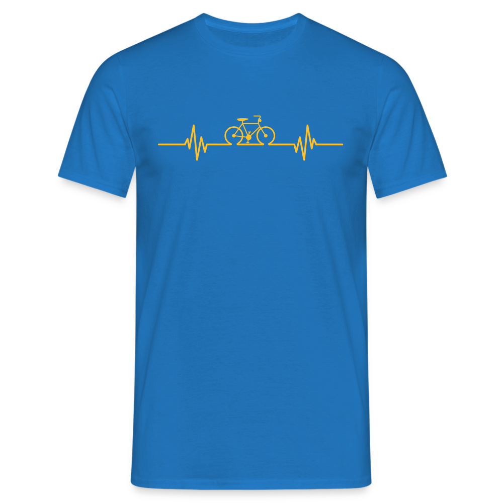 SSW1511 Tshirt Fahrrad Herzschlag - Royalblau