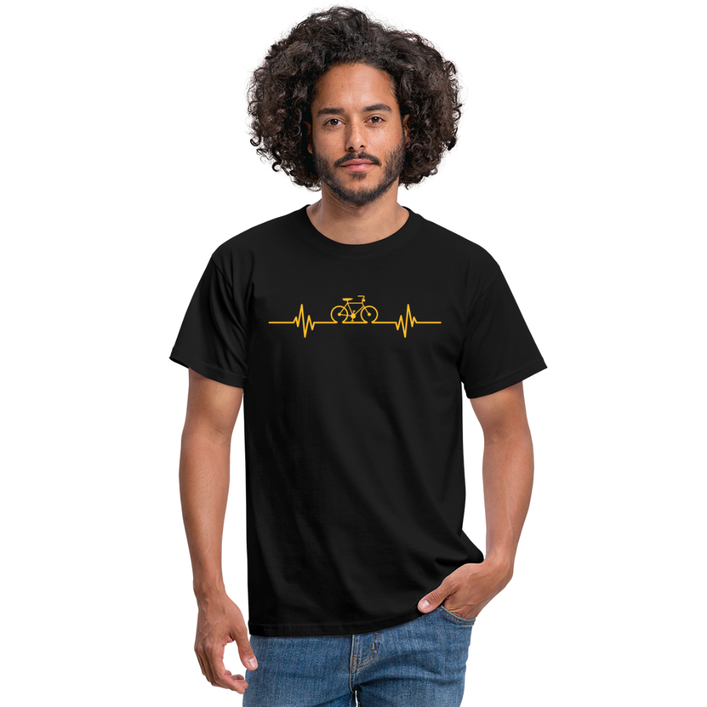 SSW1511 Tshirt Fahrrad Herzschlag - Schwarz