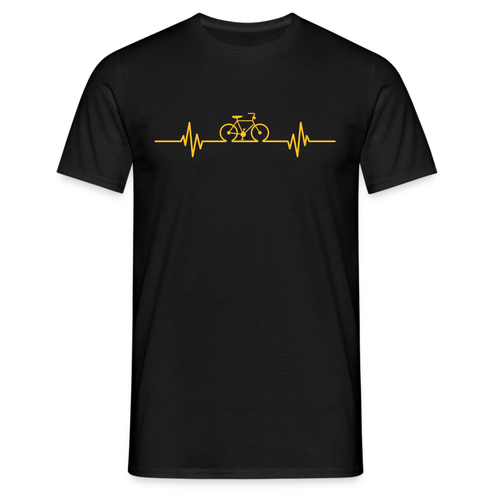 SSW1511 Tshirt Fahrrad Herzschlag - Schwarz