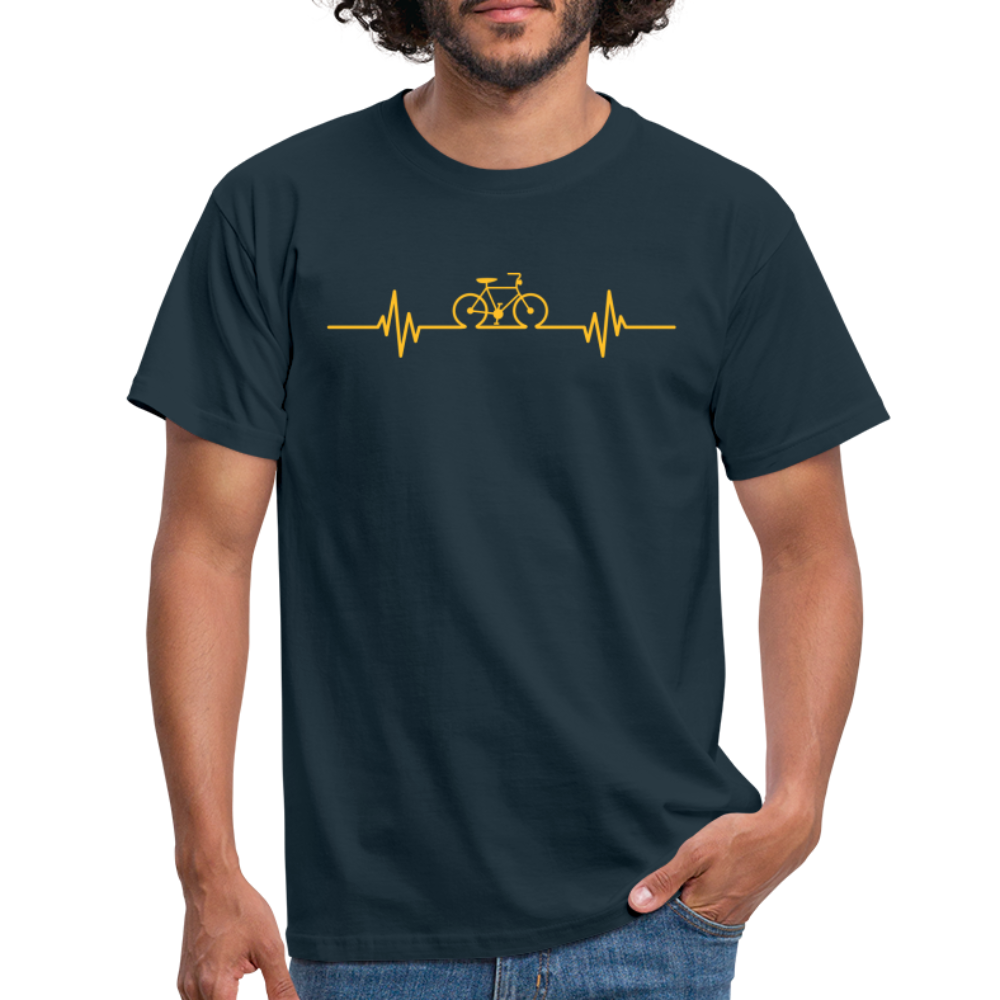 SSW1511 Tshirt Fahrrad Herzschlag - Navy