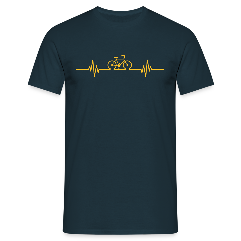 SSW1511 Tshirt Fahrrad Herzschlag - Navy