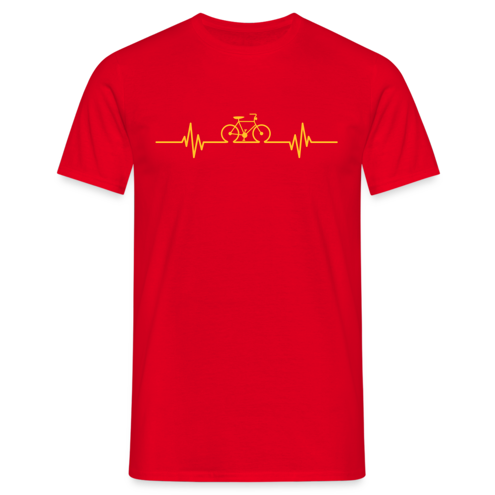 SSW1511 Tshirt Fahrrad Herzschlag - Rot