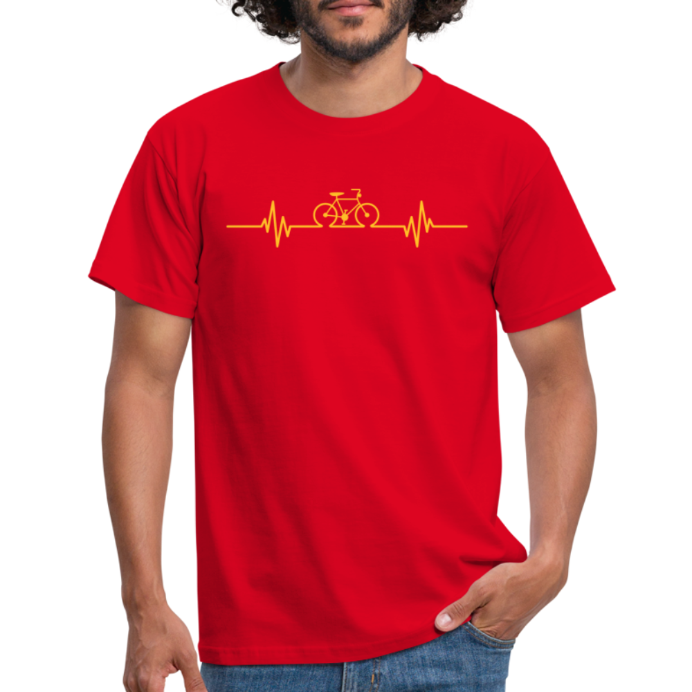 SSW1511 Tshirt Fahrrad Herzschlag - Rot