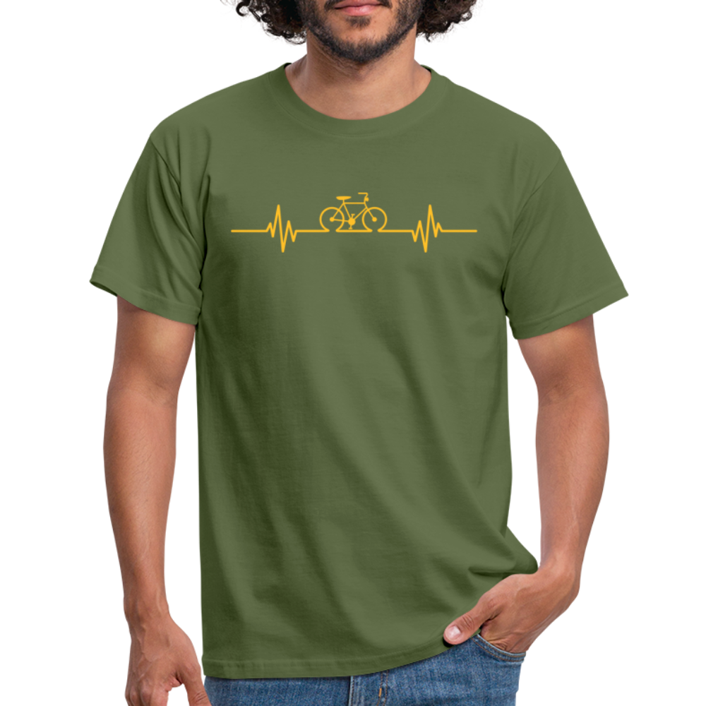 SSW1511 Tshirt Fahrrad Herzschlag - Militärgrün