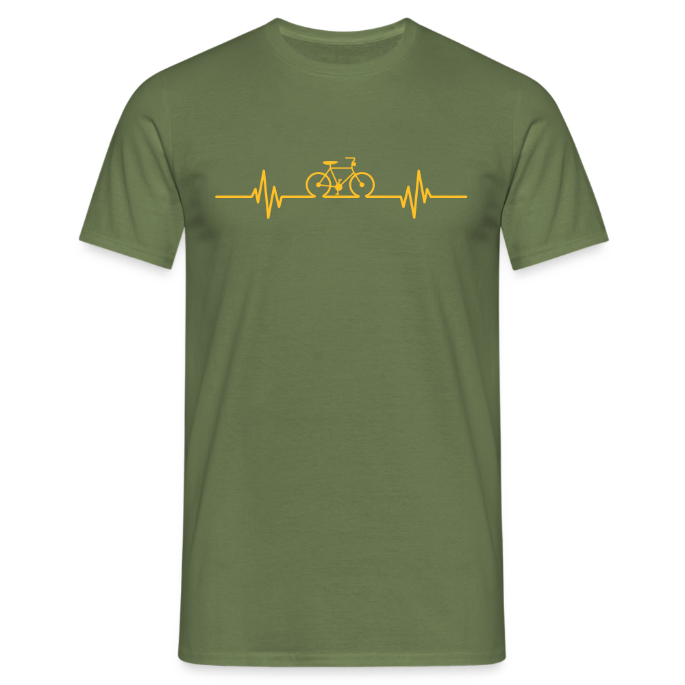 SSW1511 Tshirt Fahrrad Herzschlag - Militärgrün