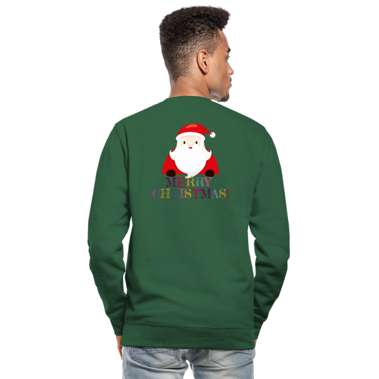 SSW1514 Sweatshirt Merry Christmas Weihnachtsmann - Grün