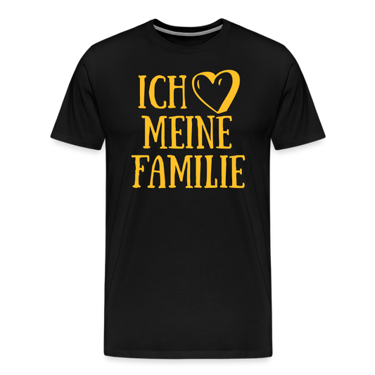 SSW1523 Tshirt ich liebe meine Familie - Schwarz