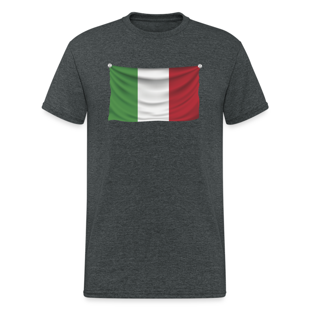 SSW1543 Tshirt Flagge Italien - Dunkelgrau meliert