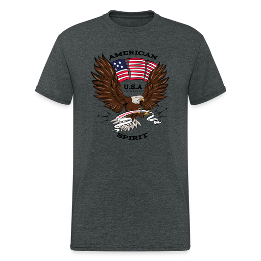 SSW1546 Tshirt American spirit - Dunkelgrau meliert