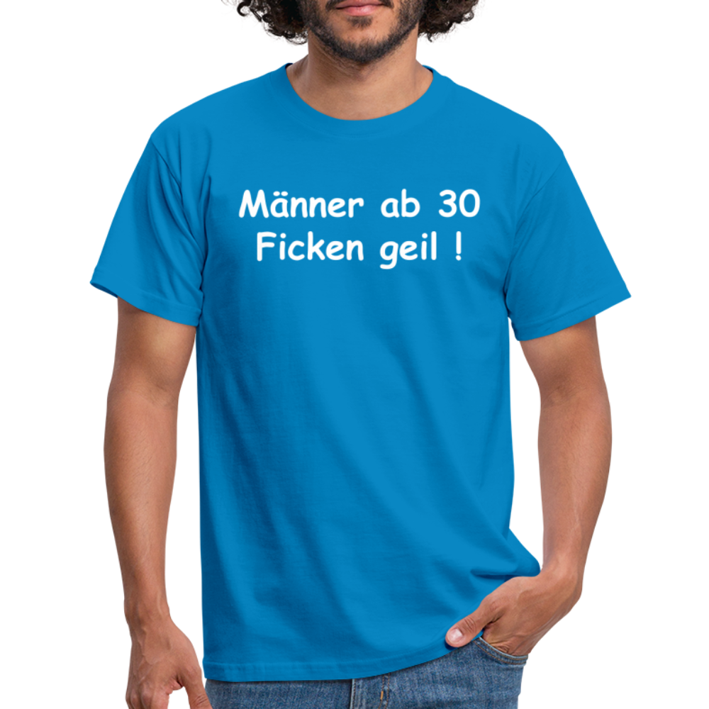 SSW109 Tshirt Männer ab 30 Ficken geil ! - Royalblau