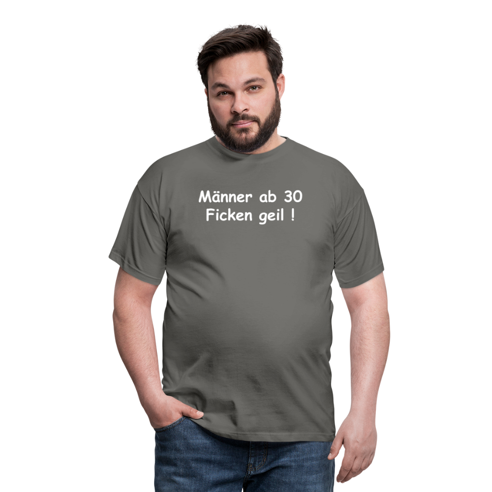 SSW109 Tshirt Männer ab 30 Ficken geil ! - Graphit