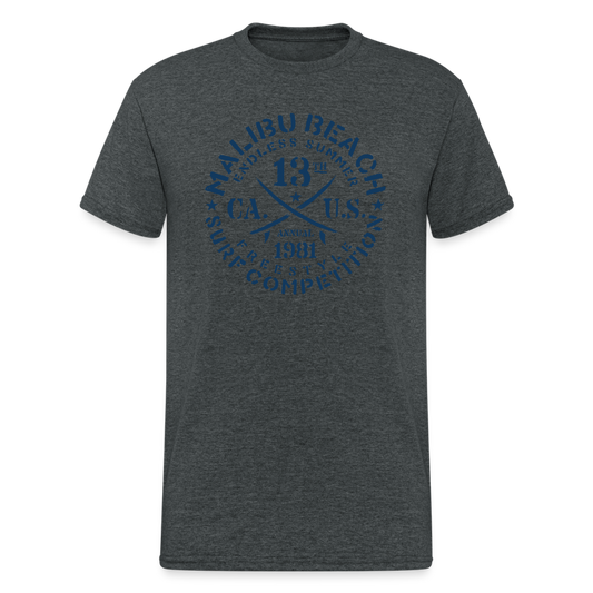 SSW1551 Tshirt Surf Label - Dunkelgrau meliert
