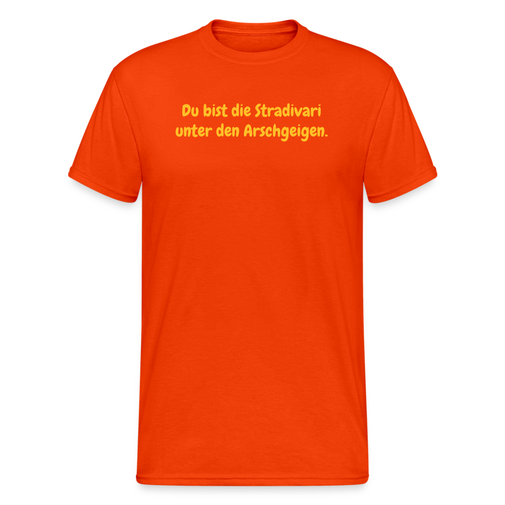 SSW1560 Tshirt Du bist die Stradivari unter den Arschgeigen. - kräftig Orange