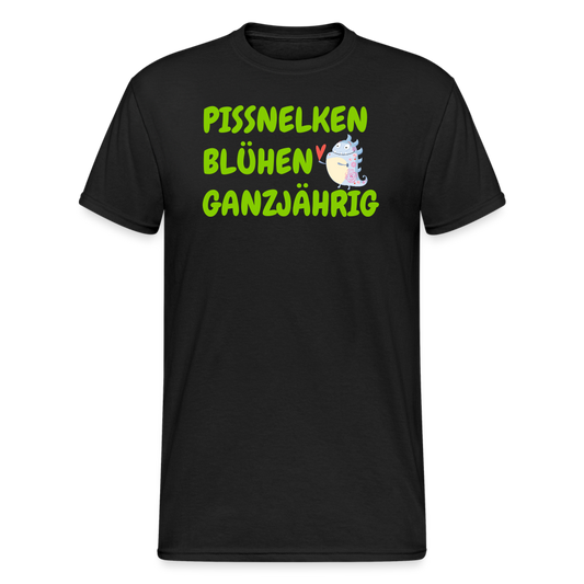 SSW1561 Tshirt PISSNELKEN BLÜHEN GANZJÄHRIG - Schwarz