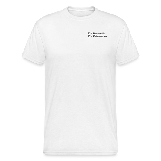 SSW1566 Tshirt 80% Baumwolle 20% Katzenhaare - weiß