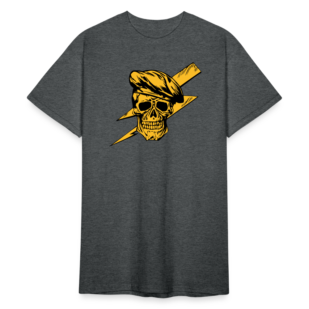 SSW1591 Tshirt Blitzschädel - Dunkelgrau meliert