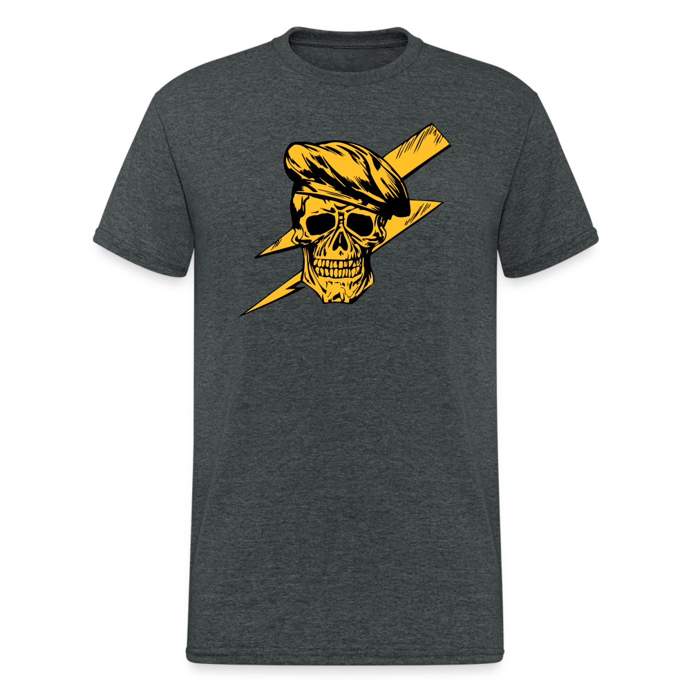 SSW1591 Tshirt Blitzschädel - Dunkelgrau meliert