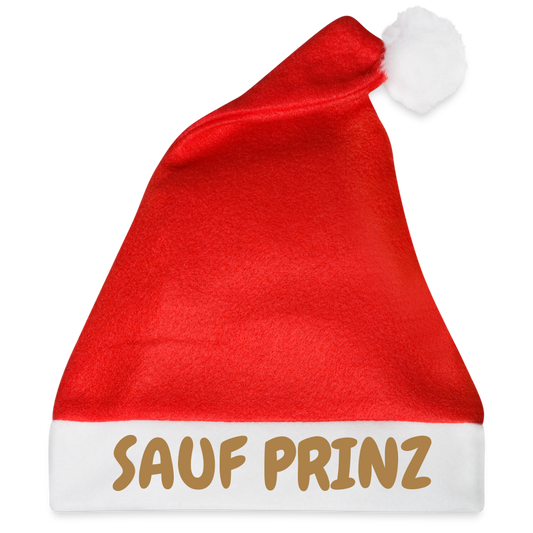 Weihnachtsmütze SAUF PRINZ - Rot
