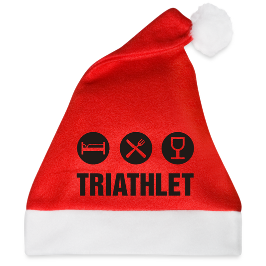 Weihnachtsmütze Triathlet - Rot