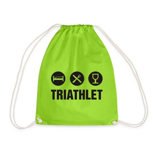 Turnbeutel Triathlet - Neongrün