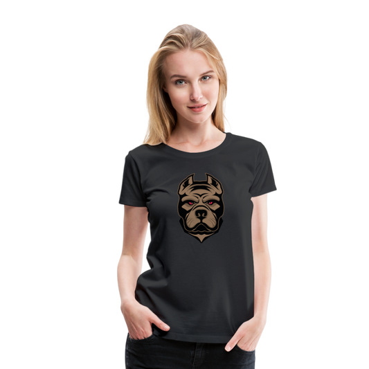 SSW1593 Frauen Tshirt Hund 1 - Schwarz