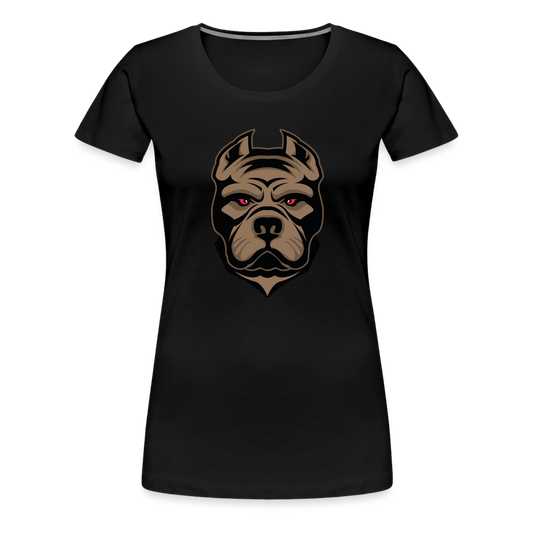 SSW1593 Frauen Tshirt Hund 1 - Schwarz