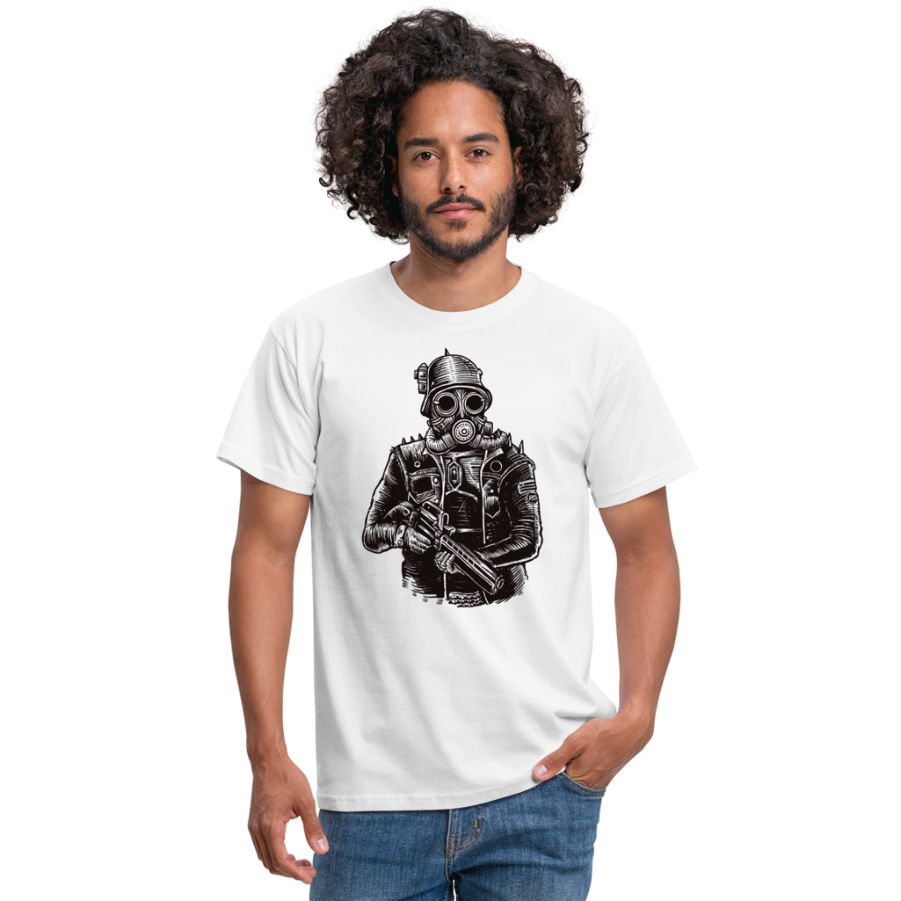 SSW1599 Tshirt Steampunk Soldier - weiß