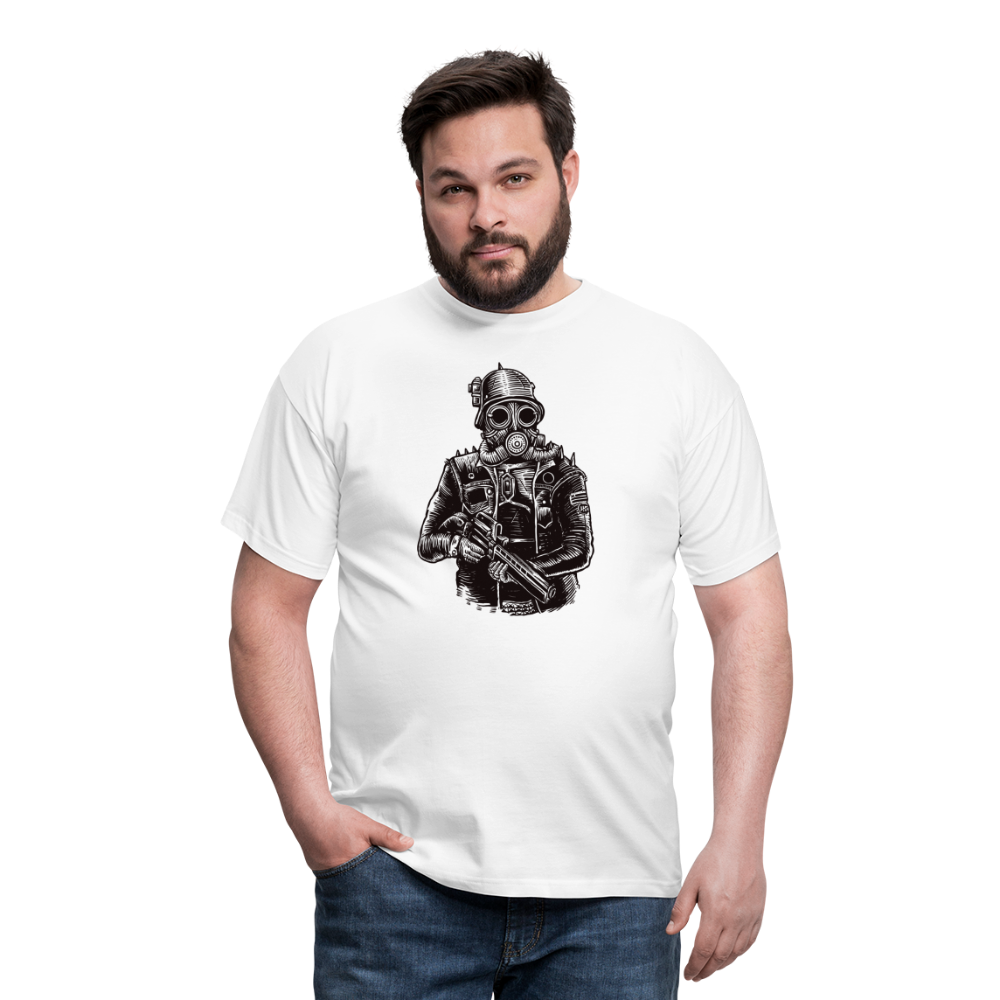 SSW1599 Tshirt Steampunk Soldier - weiß