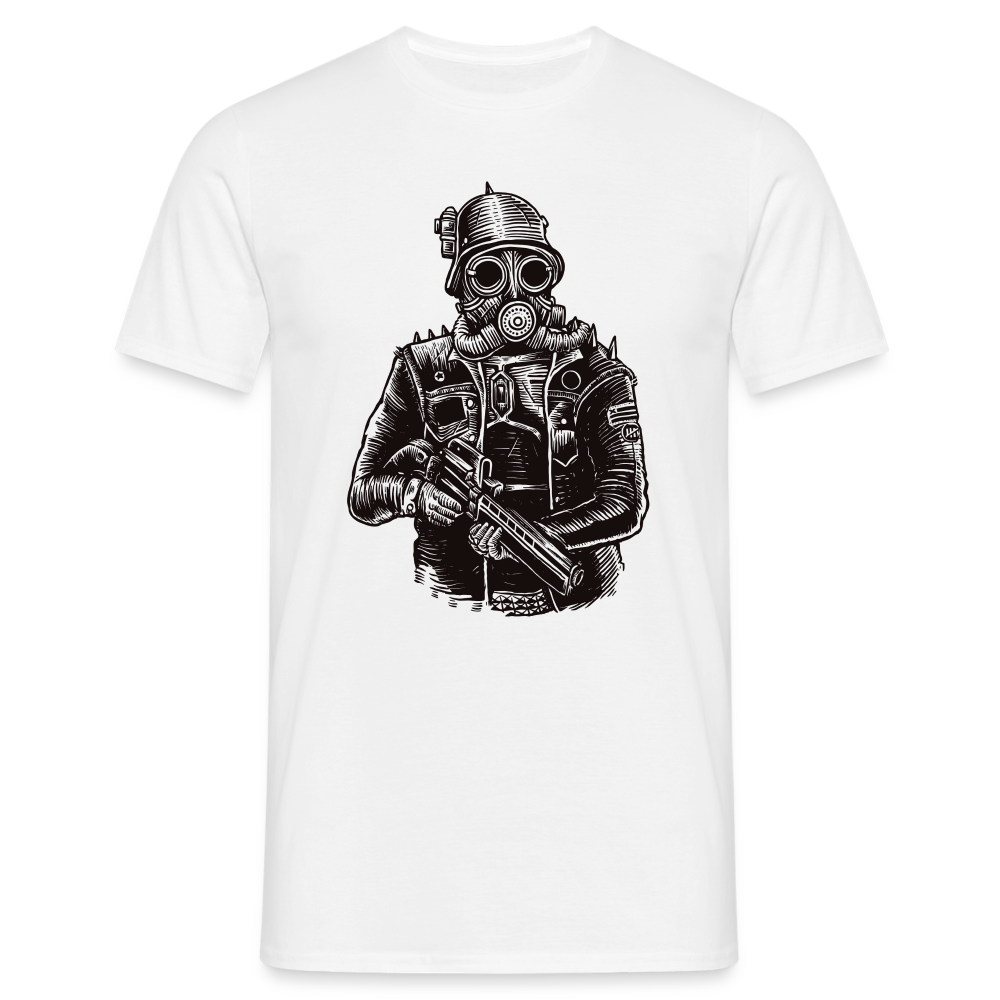 SSW1599 Tshirt Steampunk Soldier - weiß